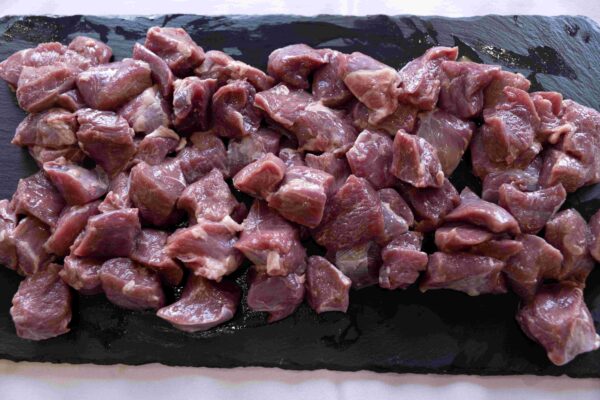 Lamb leg cubes